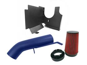 Hzcai042-blu Hz Motorsport Cold Air Intake Heat Shield For 99-06 Gmc Chevy V8 4.8l 5.3l 6.0l Wrinkle Blue