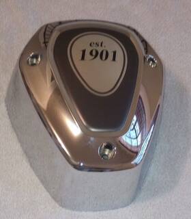 5634049 Indian Motorcycle Gloss Black Intake Cover Est. 1901 New 3 Bolt Chrome