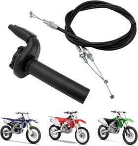 16140019 Iuvwisn Dirt Bike Throttle Assembly With Cable Motorcycle Push Pull