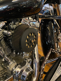 Jtcustom03 Jts Cycles .300 Caliber Bullets Air Cleaner Cover Powder Coat Black Harley Fxr