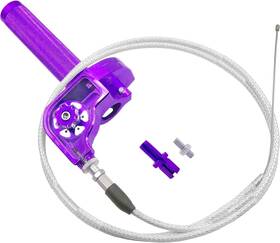 Jxpang 797999883263 Motorcycle Throttle Grip 7/8 Inch 22mm Cnc Aluminum Quick Purple