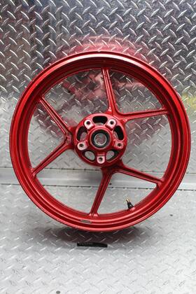 41073-0776-2a Kawasaki 2006 Ninja Zx6r Zx636c Red Front Wheel Rim J17m/cxmt3.50