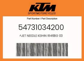 54731034200 Ktm Genuine Jet Needle Keihin R1468g 03 -