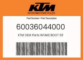 60036044000 Ktm Genuine Intake Boot 03 -