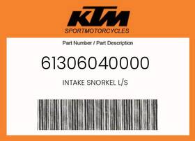 Ktm 61306040000 Genuine Intake Snorkel L/s -