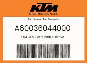 Ktm A60036044000 Genuine Intake Sleeve -