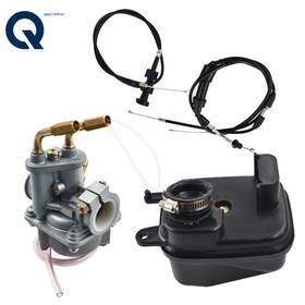 Qs62784qr Lablt For Yamaha Peewee Pw50 Py50 Carburetor Air Filter Box Throttle Choke Cable