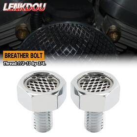09001-0017c-fm Lenkdou Head Breather Bolts Kit For Harley Sportster Evo Big Twin Dyna Touring Choppers