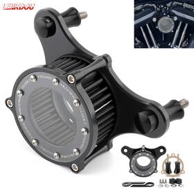 09009-0023bb-fm1 Lenkdou Air Cleaner Intake Filter For Harley Touring Road King Street Glide Softail Dyna