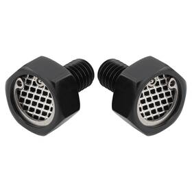 Mp09-001-0010b-dt Lenkdou 2x Black Head Breather Bolts For Harley Evo Sportster Dyna Touring Softail Cvo