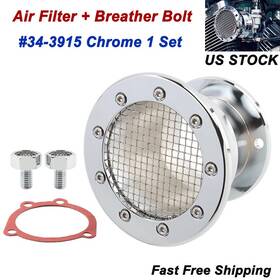 Mp09-001-0010cle Lenkdou Chrome Head Breather Bolts Kit For Harley Softail Sportster Dyna Touring Cvo
