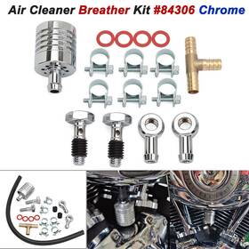 Mp09-001-0019b-im Lenkdou 84306 Air Cleaner Breather Kit For Harley Softail Slim Electra Road Glide Cvo