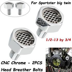 Mp09-dt001-0017c Lenkdou Motorcycle Head Breather Bolts Kit For Harley Sportster Xl 883 Softail Touring