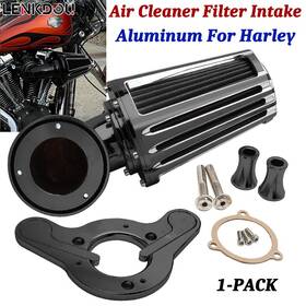 Mp09-im008-0037bwb Lenkdou Black Air Cleaner Intake Filter For Harley Softail Road King Glide Dyna