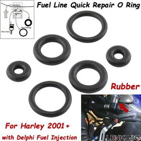 Mp10-005-0003bx2dtus Lenkdou 2 Set 4pcs Fuel Line Quick Disconnect Repair O Ring For Harley Touring Dyna