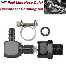 Mp12-004-0003b-aleus Lenkdou 1/4 Inch Gas Tank Fuel Line Hose Quick Release Connect Disconnect Coupling Kit Set