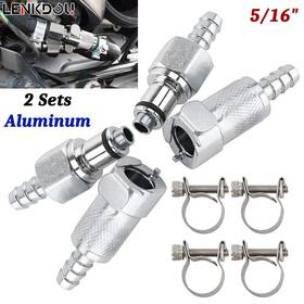 Lenkdou P12-004-0012s-d-im 2 Sets Gas Tank Fuel Line Hose Quick Release Disconnect Coupling For Harley