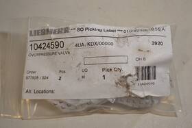 Liebherr 10424590 Overpressure Valve 4ua/kdx