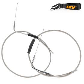 Mai0500 Lkv 43 Inch Braided Throttle Idle Cable Kit Stainless Steel /1.1m Chrome