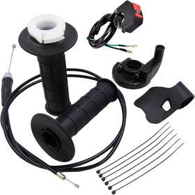 Rearmmj010 Lymopylb Mini Bike Throttle Assembly Cable Compatible With 50cc 90cc Black