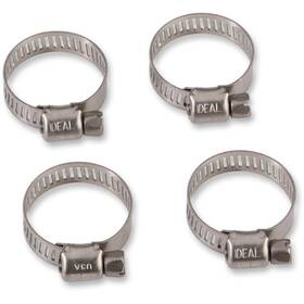 114-6412 Moose Stainless Steel Hose Clamps - 13-32mm / 4 Pack