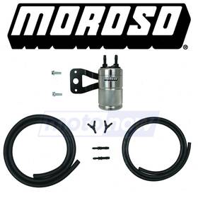 Pz5q Moroso Mn/pz5q Air/oil Separator For Twin Cams With Stock Air Cleaner 2016-2017 Vu
