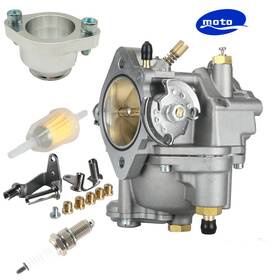 11-0420 Moto Part Tech High Quality Carburetor And Manifold Super E For Harley Big Twin Sportster S&s