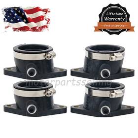 09280-38004 Motorpartsselling 615064512224 4x Right And Left Carburetor Carb Intake Manifold Boot For Suzuki Gs550 Gs650g New