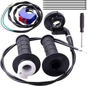 Mrelc-ymzj-1 Mrelc Mini Bike Throttle Cable Assembly Kit Fit For Coleman Ct200u Ct200u-ex Silver