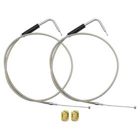 56579-02a Newnessai Stainless Steel Throttle And Idle Cable Set Replacement For
