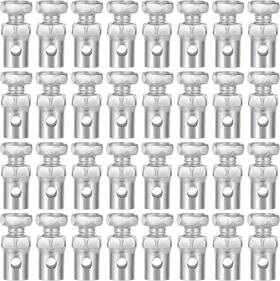 6268 Oiiki 746131473787 40pcs 1/8 Inch Throttle Cable Ends 3mm Stop Lock Clamps Silver