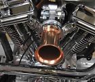 Pc Copper Anodized 4 Velocity Stack For Harley Cv Carbs 1990 Up Bobber Chopper 0728044674369