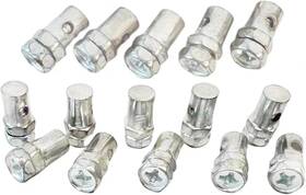 Qb-ts-cs15 Qingby 15pcs Universal 1/8 Inch Throttle Brake Cable Ends Stop Clamps Lock Silver