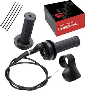 Ran&rode 761594873622 Mini Bike Throttle Assembly Cable For Handlebar Replacement Black