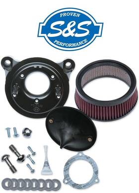 1010-2161 S&s Cycle Super Stock Stealth Air Cleaner Kit Harley Touring Softail Dyna 2008-2017