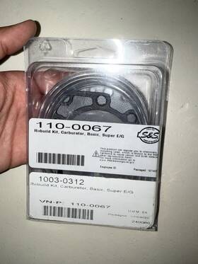 110-0067 S&s Cycle 82606 Basic Rebuild Kit For Super E And G Carburetor Carb Harley
