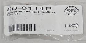 50-8111p S&s Cycle 1 New Carb Fuel Hardware Kit Elbow Pipe Fitting Nipple For 1966-1984 Harley