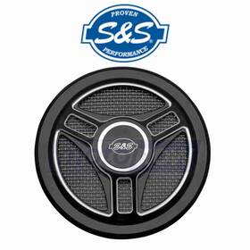 Nmz7 S&s Cycle Mn/nmz7 Stealth Air Cleaner Cover For 2008-2014 Harley Davidson Fxdf Fat Ef