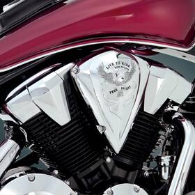 55-354 Show Chrome - Air Cleaner Cover Vt1300 For Honda Vt1300cr Stateline V