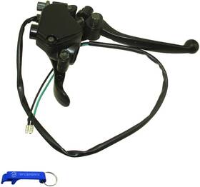 Tc-motor 613792497851 Thumb Throttle Accelerator Brake Lever For 50cc 70cc 90cc Chrome