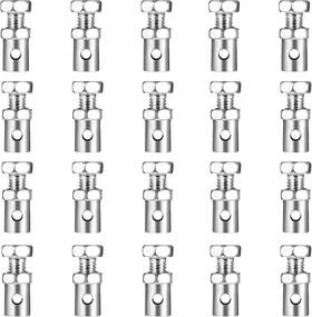 Ignrnk6x Teaaha 597320 1 20pcs Throttle Cable Ends 1/8 Inch Universal Repair Kit Silver