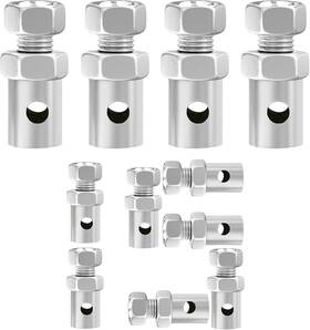 Tz202286 Tongze 15pcs Brake/throttle Cable Ends 1/8 Inch Universal Stop Clamp Repair 15