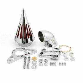 M533-b002-chrome Topteng Chrome Spike Air Cleaner Intake Filter For Efi Twin Cam Rocker Softail Us T9