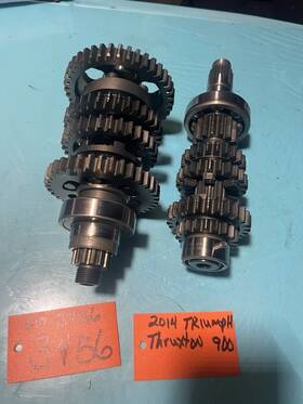 Triumph T10080042 2011 Thruxton 900 Tranny Set Gear Transmission Lot 3456