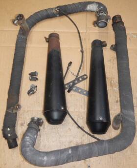 T2206001 Triumph Thruxton 900 2009-2016 Header And Muffler Silencer Assembly