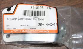 29018-71a V-twin 31-0128 Harley Air Cleaner Support Bracket Zinc Aftermarket Vtwin X2