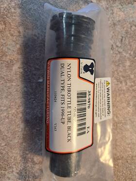 35-9870 V-twin New Nylon Throttle Tube Black Dual Type Fits 1996 - Up