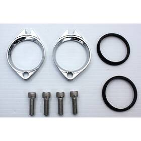 35-0427 V-twin Manufacturing Chrome Manifold Flange Kit