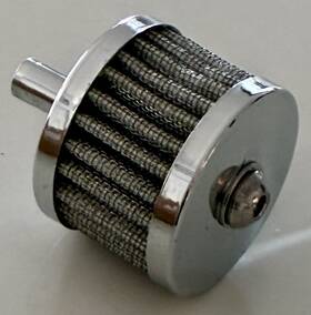 40-0570 V-twin Manufacturing Chrome Crankcase Breather Vent 3/8 Inch Hose For Harley-davidson