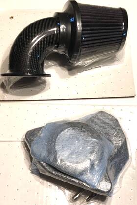 1010-2954 Vance & Hines And P/n 40049 Vo2 Falcon Air Intake Weaved Carbon Fiber New